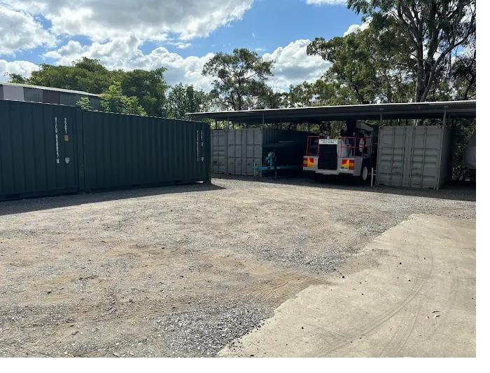 Wide drive-in gravel yard with room for rigid trucks and trailers at Oxley Storage and Parking, Ipswich Road Oxley